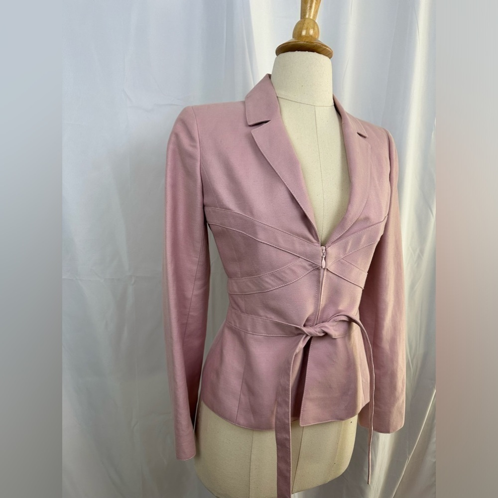 Vintage Valentino Pink Jacket Sz 2 - Picture 4 of 6